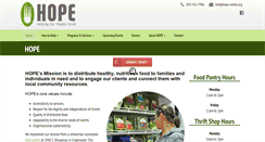Desktop Screenshot of hope-online.org
