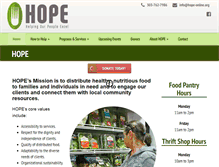 Tablet Screenshot of hope-online.org